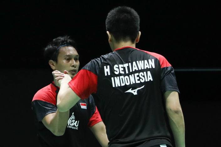 Hendra Setiawan/Mohammad Ahsan (Indonesia). (Foto: PBSI)
