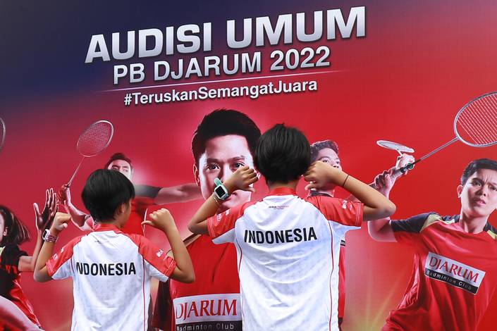 Sejumlah peserta Audisi Umum PB Djarum 2022 di Kudus (Djarum Badminton)