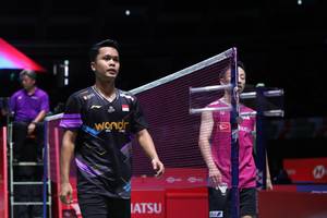 Anthony Sinisuka Ginting & Yushi Tanaka (Humas PP PBSI)