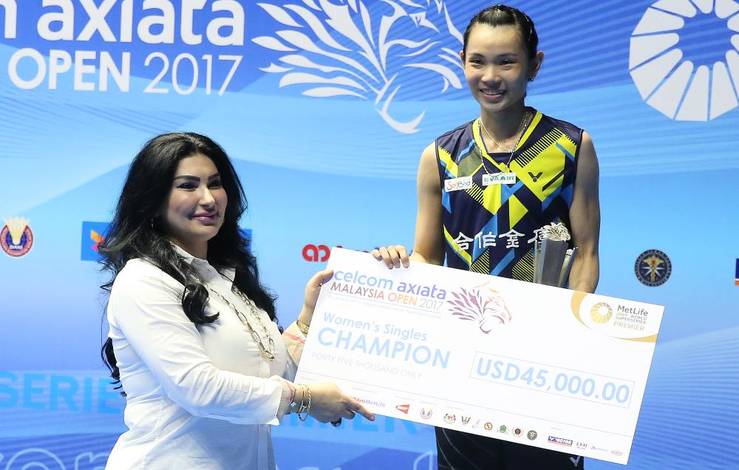 Tai Tzu Ying Pebulutangkis Peraih Prize Money Terbesar Sejauh ini di Tahun 2017 (foto: BWF)