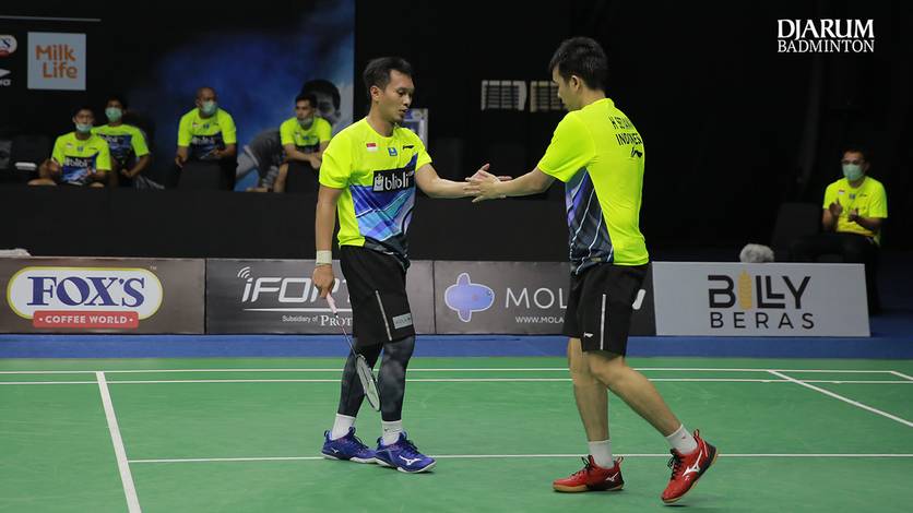 Ganda putra Indonesia, Hendra Setiawan/Mohammad Ahsan.