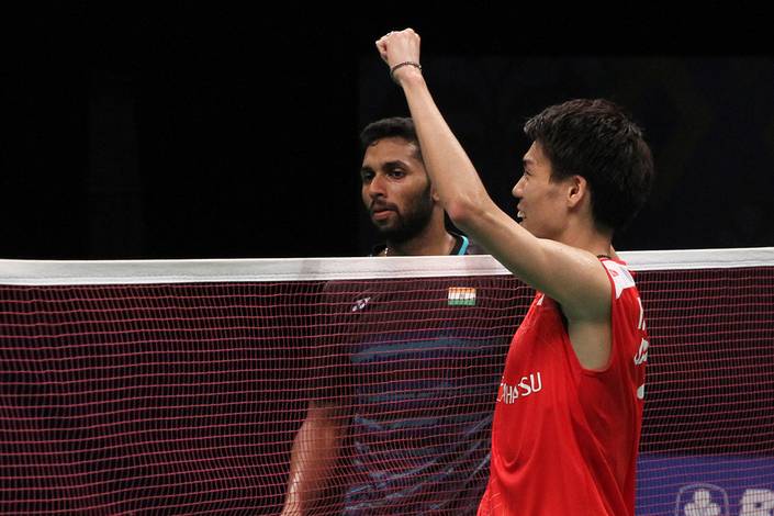 Kazamasa Sakai Menang atas Prannoy