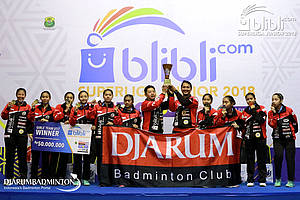 Tim beregu putri U-17 PB Djarum Kudus rebut juara Blibli Superliga Junior 2018.