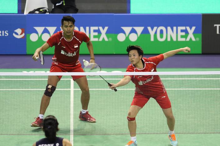 Tontowi Ahmad/Liliyana Natsir Saat Berlaga di French Open 2017. (Foto: PBSI)