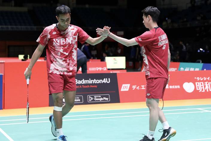 Rahmat Hidayat & Kevin Sanjaya Sukamuljo (Humas PP PBSI)