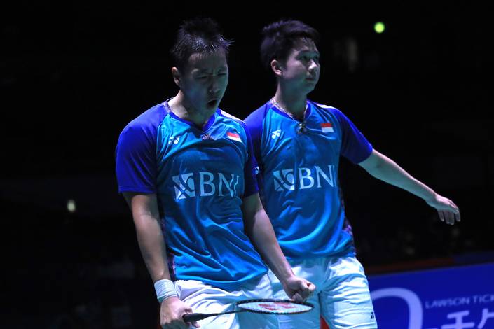 Marcus Fernaldi Gideon & Kevin Sanjaya Sukamuljo (Humas PP PBSI)