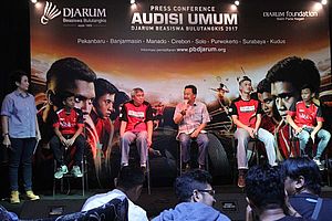 Press Conference Audisi Umum Djarum Beasiswa Bulutangkis 2017 (foto: PB Djarum)