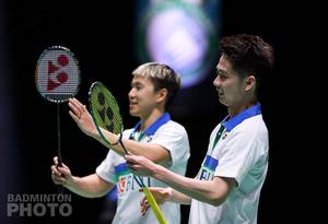 Ganda putra Indonesia, Kevin Sanjaya Sukamuljo/Marcus Fernaldi Gideon. (Copyright: Badmintonphoto | Courtesy of BWF)