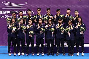 Tim junior Indonesia meraih medali perak di ajang Asia Junior Championships 2019.