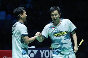 Mohammad Ahsan & Hendra Setiawan (Humas PP PBSI)