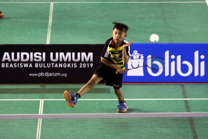 Kegiatan Audisi Umum Beasiswa Bulutangkis di Karanganyar, Jawa Tengah (Djarum Badminton)