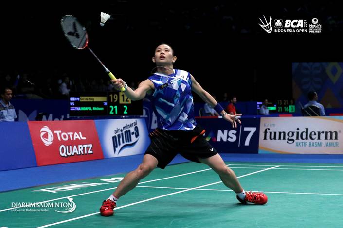 Tai Tzu Ying Saat Berlaga di Indonesia Open Superseries Premier 2017.