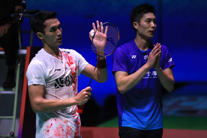 Jonatan Christie & Chou Tien Chen (Humas PP PBSI)