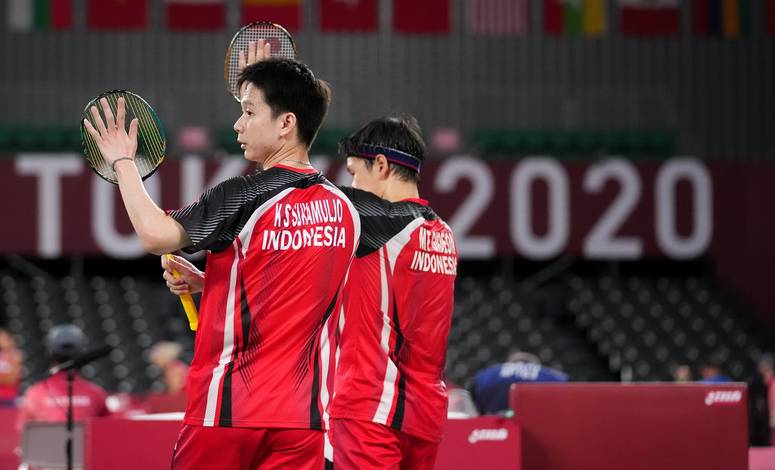 Ganda putra Indonesia nomor satu dunia, Kevin Sanjaya Sukamuljo/Marcus Fernaldi Gideon. (Foto: BADMINTONPHOTO - Shi Tang)