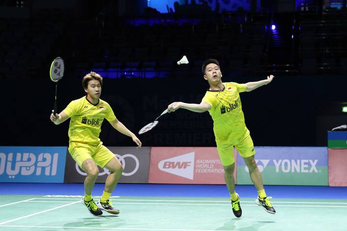 Kevin Sanjaya Sukamuljo/Marcus Fernaldi Gideon. (Foto: PBSI)