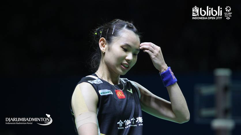 Ekspresi Tai Tzu Ying (Taiwan).