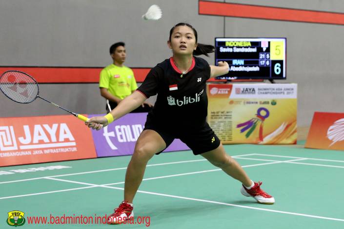 Savira Sandradewi Berhasil Melaju ke Babak Dua Asia Junior Championships 2017. (foto: PBSI)