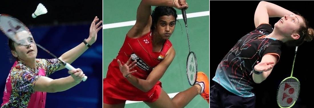 (dari kiri) Akvil? Stapusaityte, P.V. Sindhu, Kirsty Gilmour menjadi Komisi Atlet BWF (foto: BWF)