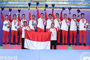 Tim beregu putra Indonesia merebut medali emas di ajang SEA Games 2019 FIlipina.