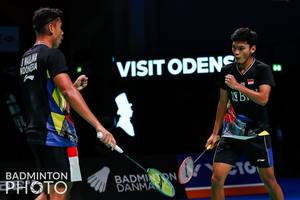 Bagas Maulana & Muhammad Shohibul Fikri (Badminton Photo/Mikael Ropars)