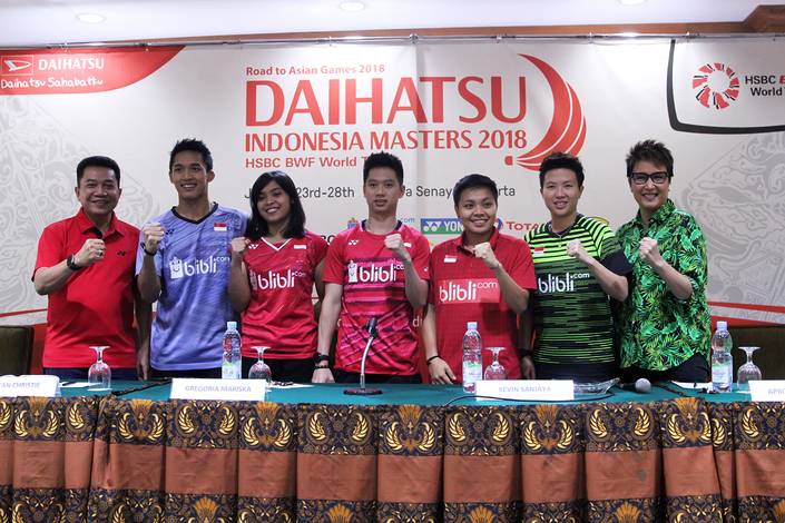 Narasumber Press Conference Indonesia Masters 2018