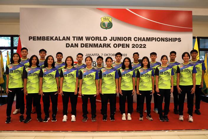 Pelepasan Tim Junior Indonesia ke Kejuaraan Dunia Junior 2022 (Humas PP PBSI)