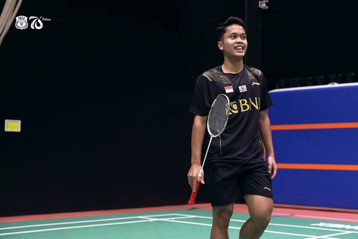 Anthony Sinisuka Ginting (Foto: Akun Twitter @INABadminton)