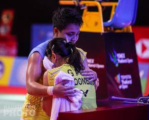 Tangisan Greysia Polii pecah usai menjuarai Yonex Thailand Open 2020 BWF World Tour Super 1000. (Copyright: Badmintonphoto | Courtesy of BWF)