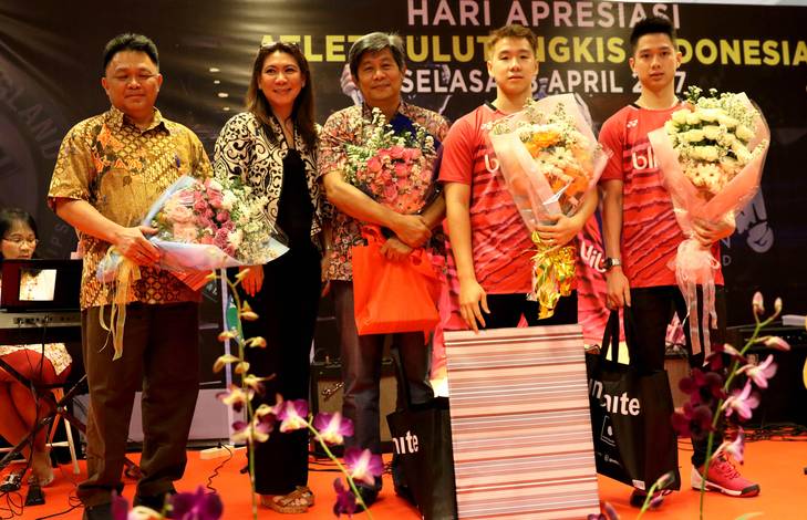 Lius Pongoh, Susy Susanti, Herry Iman Pierngadi, Marcus dan Kevin Sanjaya