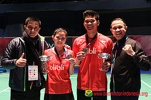 Ricky Subagja, Debby Susanto, Praveen Jordan, Rexy Mainaky