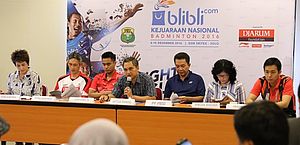 Press Conference Blibli.com Kejuaraan Nasional Badminton 2016