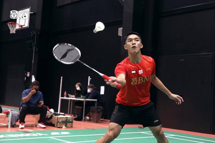 Jonatan Christie (Foto: Akun Twitter @INABadminton)