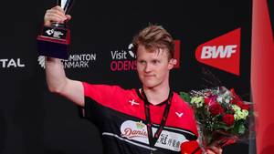 Anders Antonsen (Denmark) juara tunggal putra Denmark Open 2020 BWF World Tour Super 750. (Foto: BWF)