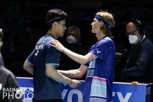 Lee Zii Jia & Anders Antonsen (Badminton Photo/Yohan Nonotte)