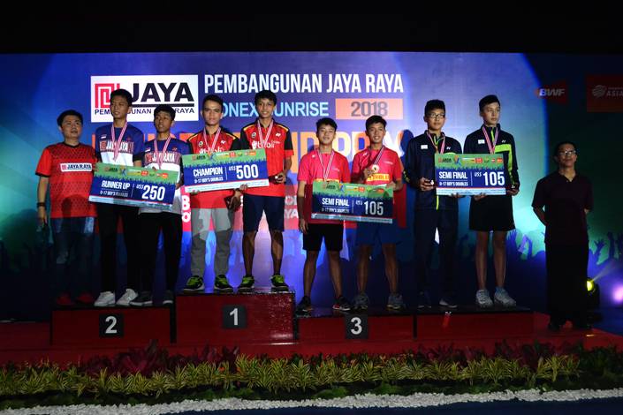 Podium Juara Ganda Putra U-17 Jaya Raya Junior Grand Prix 2018