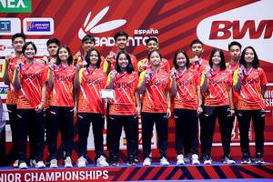 Skuad Indonesia pada Kejuaraan Dunia Junior 2022 (Humas PP PBSI)