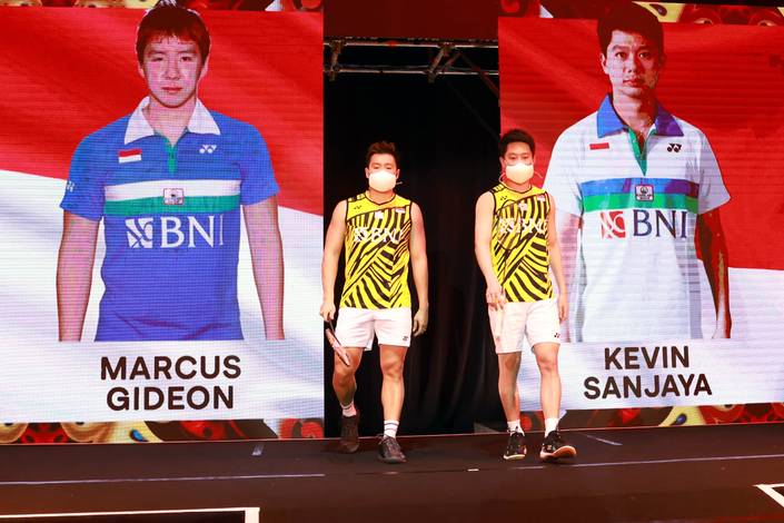 Marcus Fernaldi Gideon & Kevin Sanjaya Sukamuljo (Humas PP PBSI)