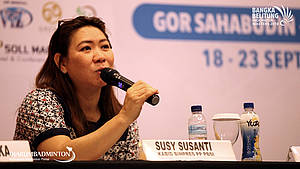 Kepala Bidang Pembinaan dan Prestasi PBSI, Susy Susanti.