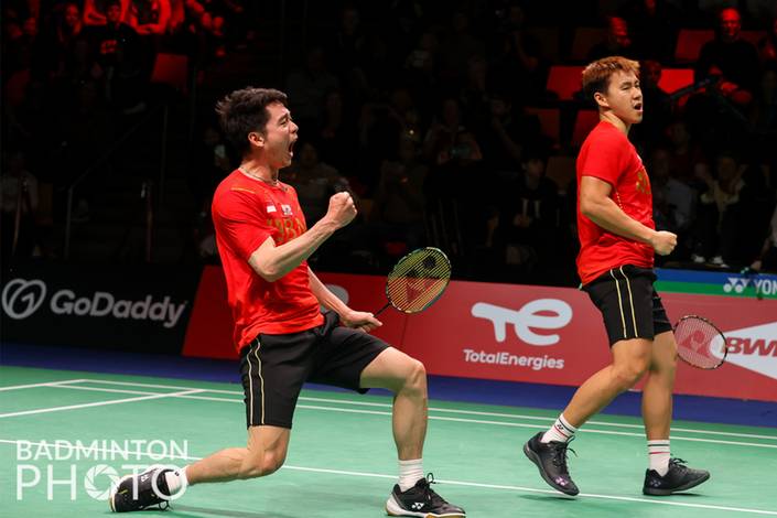 Kevin Sanjaya Sukamuljo/Marcus Fernaldi Gideon (Badminton Photo/Yohan Nonotte)