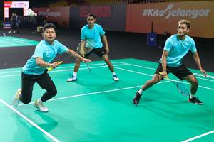 Sesi latihan tim Indonesia jelang BATC 2024 (Humas PP PBSI)