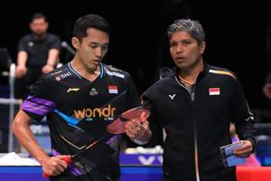 Jonatan Christie & Irwansyah (Humas PP PBSI)