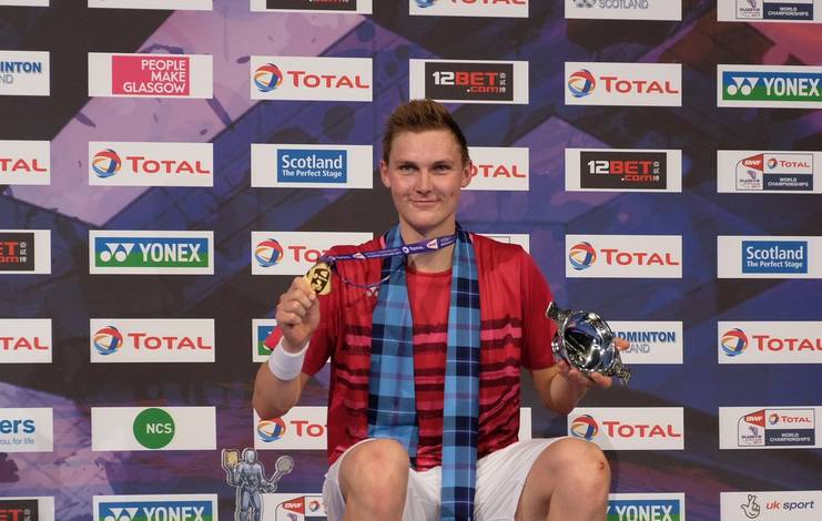 Viktor Axelsen. (Photo Credit: Twitter @BadmintonScot)