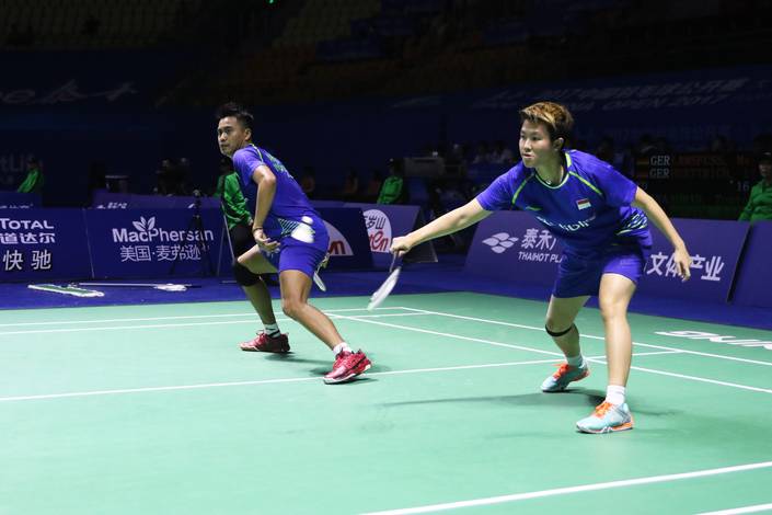 Tontowi Ahmad/Liliyana Natsir Saat Berlaga di China Open Superseries Premier 2017. (Foto: PBSI)