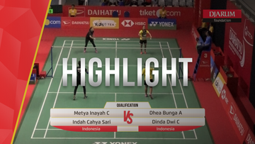 Metya Inayah C/Indah Cahya Sari (Indonesia) VS Dhea Bunga A/Dinda Dwi C (Indonesia) 