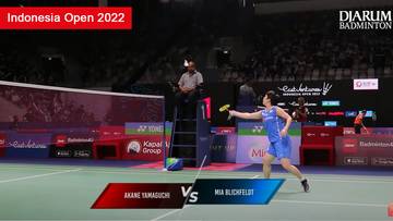 Highlight Match - Akane Yamaguchi vs Mia Blichfeldt | Indonesia Open 2022