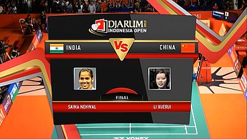 Saina Nehwal (India) VS Li Xuerui (China) Final Womens Single DJARUM Indonesia Open Super Series Premier 2012