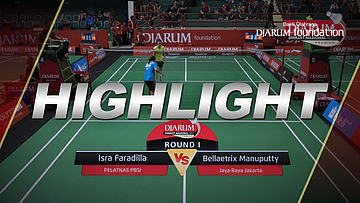 Isra Faradilla (PELATNAS PBSI) VS Bellaetrix Manuputty (Jaya Raya Jakarta)