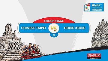 BLIBLI.COM WJC 2017 | GROUP STAGE - G | CHINESE TAIPEI vs HONG KONG