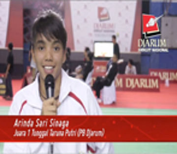 Interview Arinda Sari Sinaga (PB Djarum) Pemenang Tunggal Taruna Putri Djarum Sirnas Lampung Open 2013 