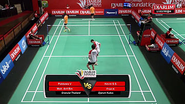 Kevin S/Fran Kurniawan (Djarum Kudus) VS Pakkawat V/M. Arif (Granular Thailand)